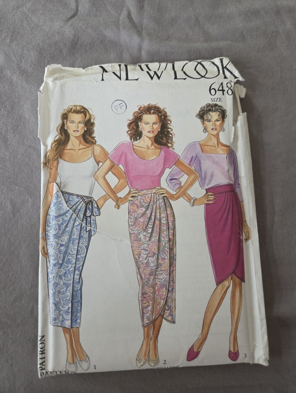 New Look Women's Pink & Purple Wrap Skirt Trio - Style 648